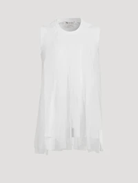 Shredded Tulle Tank Top