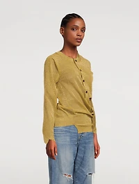 Metallic Jersey Cardigan