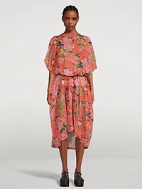 Cotton Voile Printed Dress