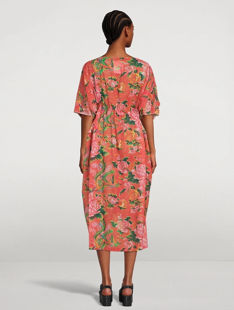 Cotton Voile Printed Dress