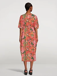 Cotton Voile Printed Dress