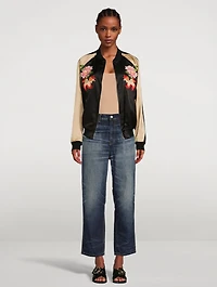 Satin Bomber Jacket