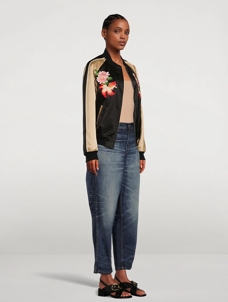 Satin Bomber Jacket