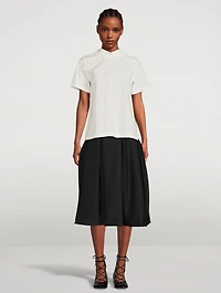 Tie-Back Cotton Blouse