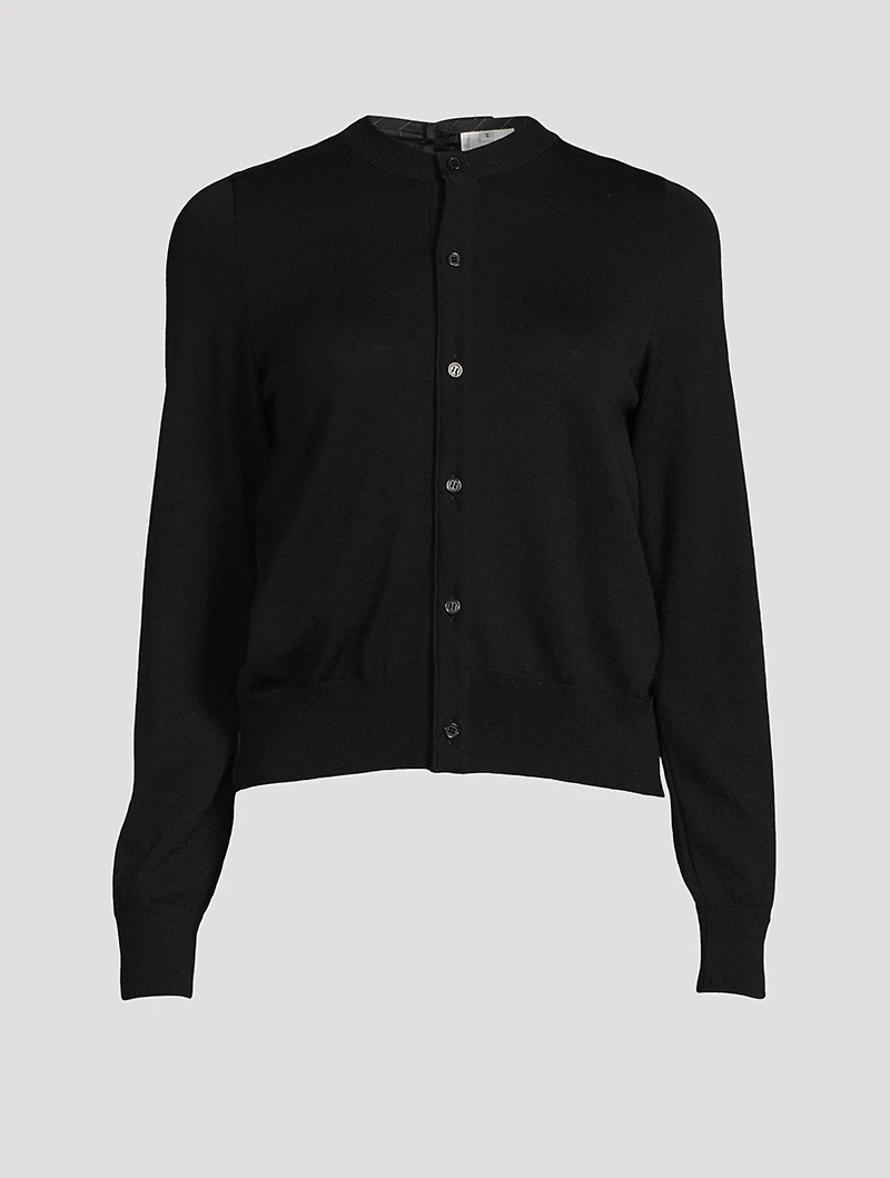 Ruched-Back Cardigan