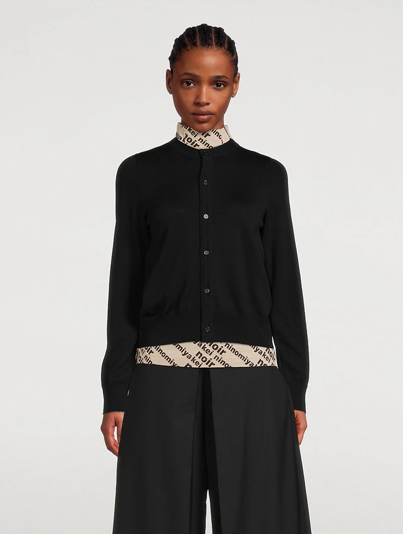 Ruched-Back Cardigan