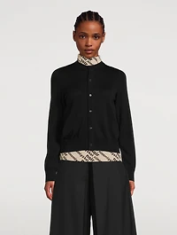 Ruched-Back Cardigan