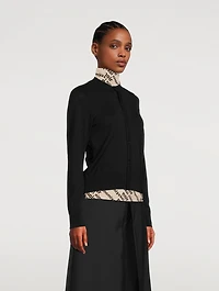 Ruched-Back Cardigan