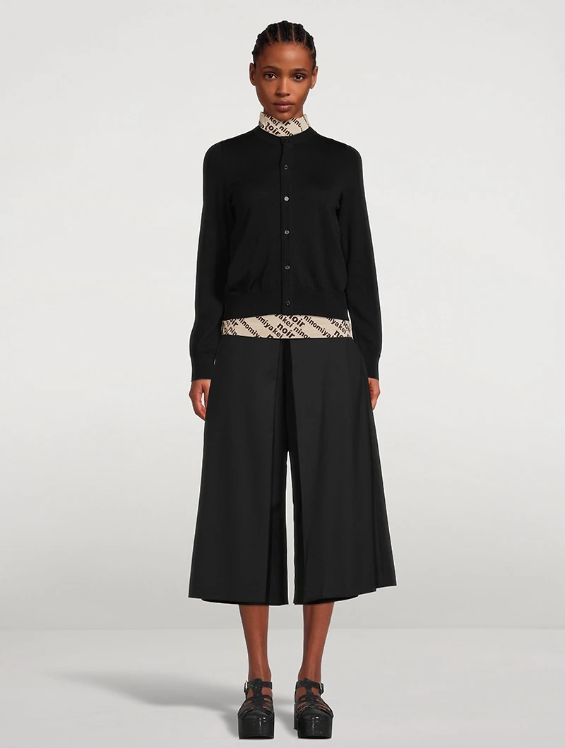 Ruched-Back Cardigan