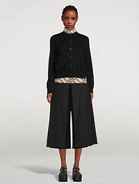 Ruched-Back Cardigan