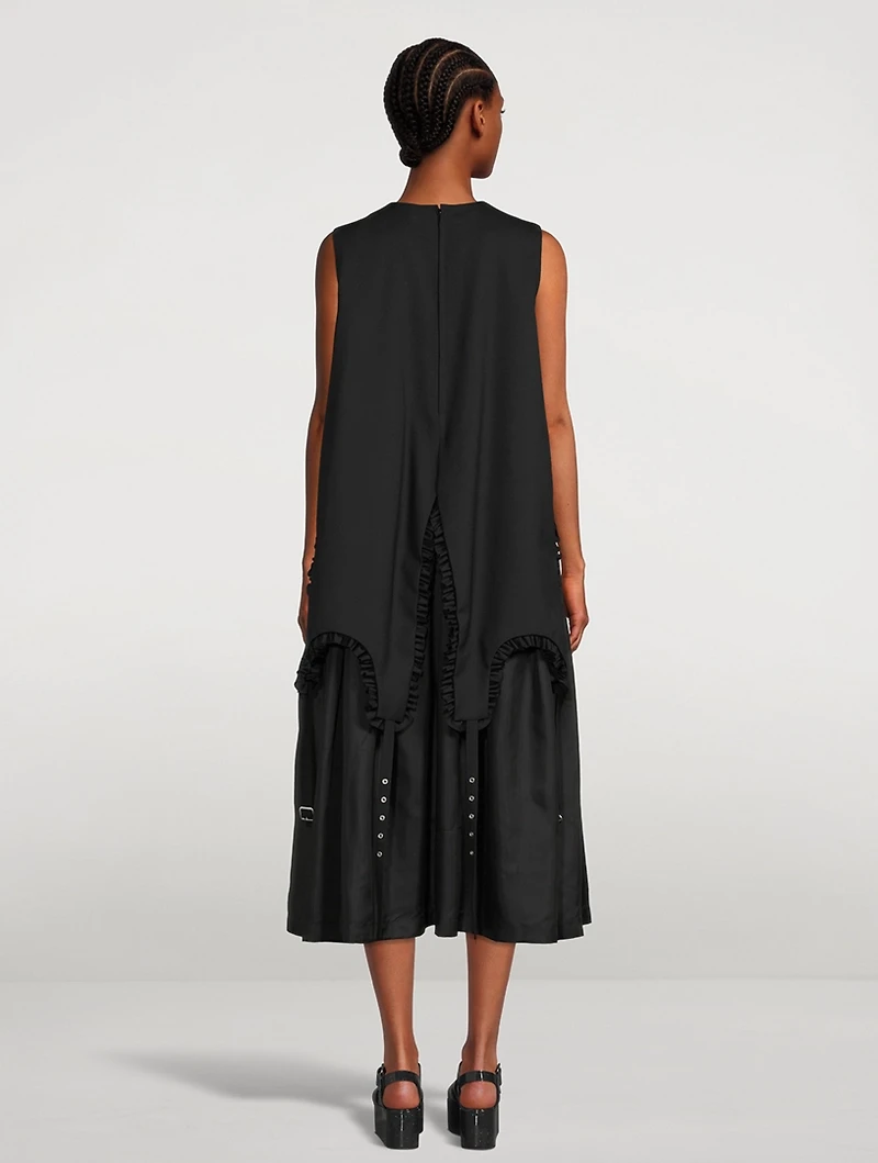 Harness Wool Midi Dress