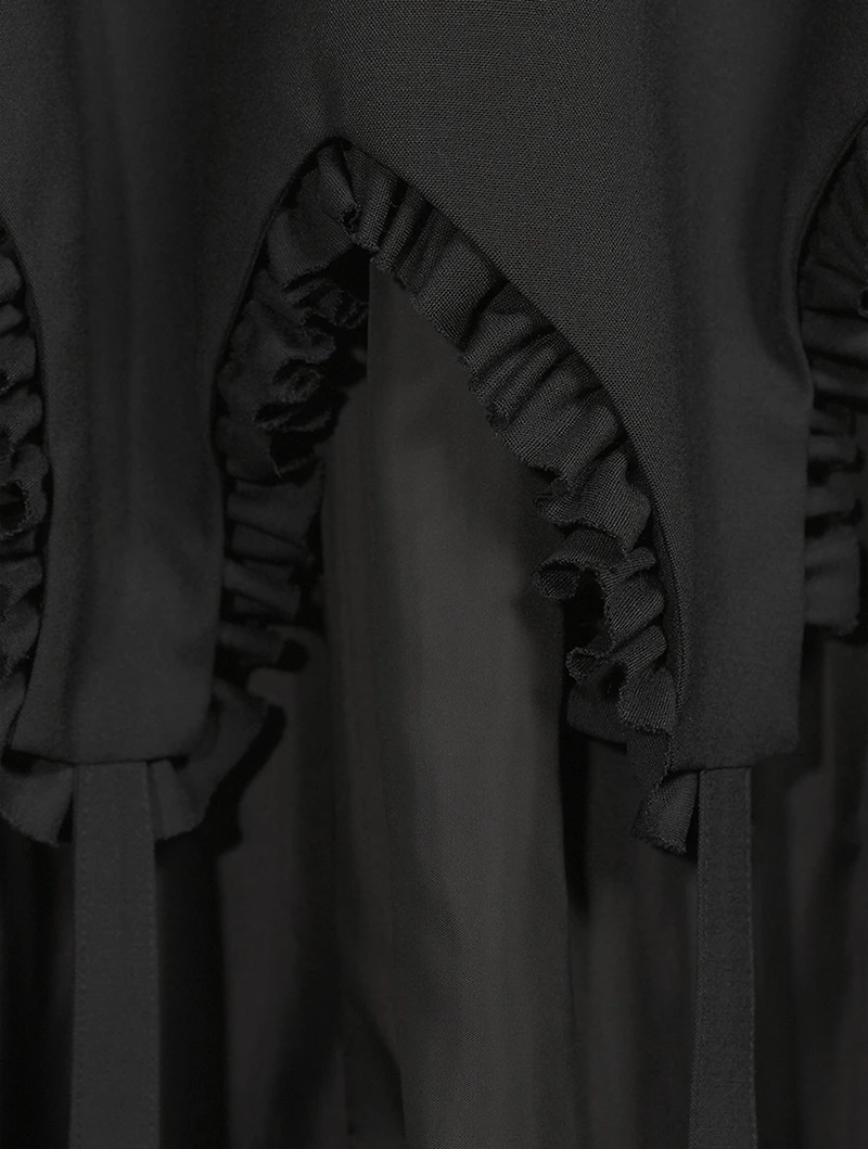 Harness Wool Midi Dress