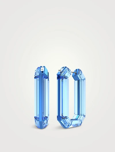 Lucent Crystal Hoop Earrings