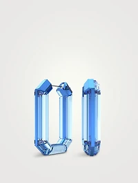 Lucent Crystal Hoop Earrings