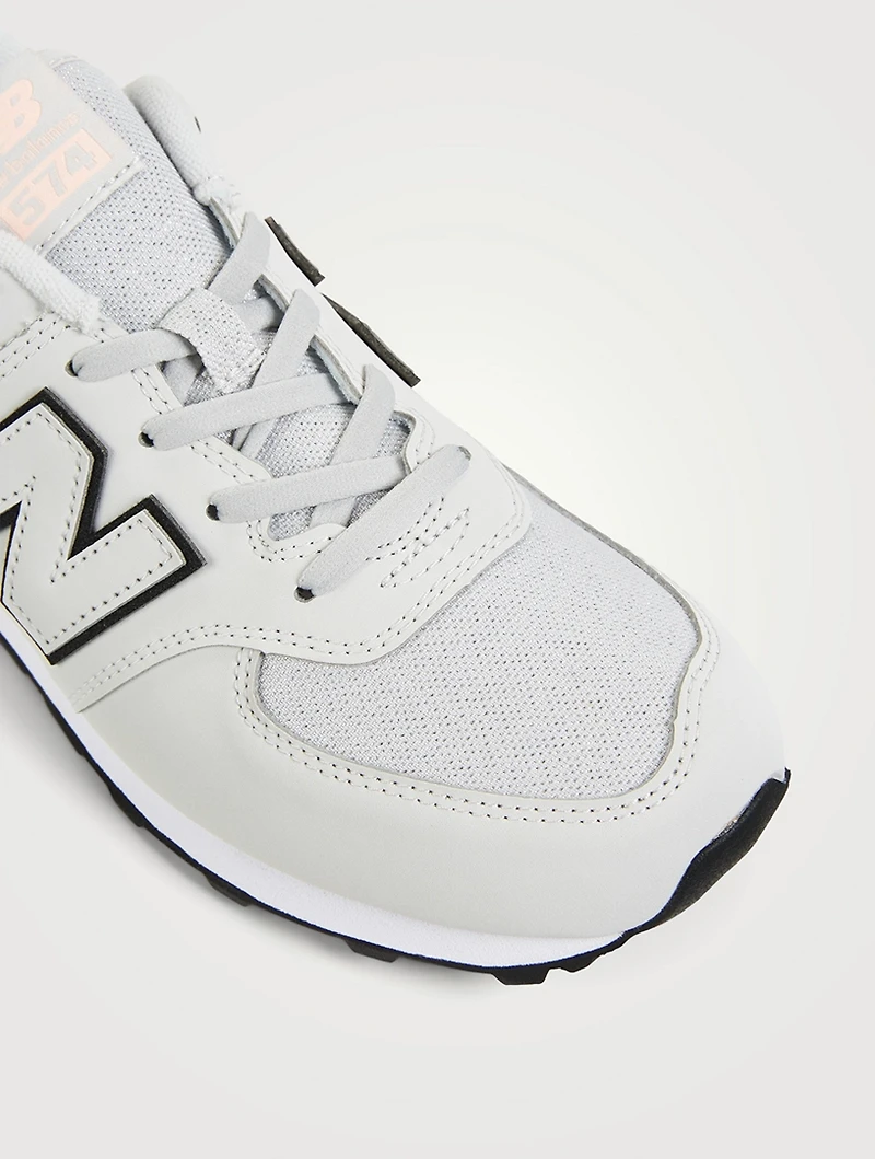 574 Kids Fashion Metallic Sneakers