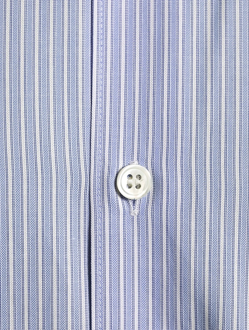 Cotton Shirt With Dropped Hem
