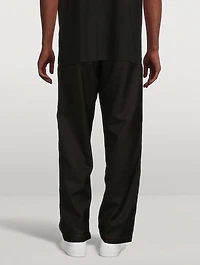 Wool-Blend Woven Pants
