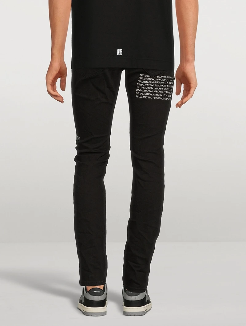 Chitch K Patch Ace Slim-Fit Jeans