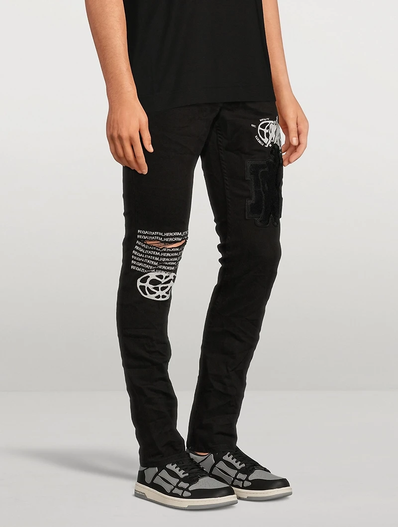 Chitch K Patch Ace Slim-Fit Jeans