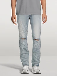 Hazlow City High Trashed Straight-Leg Jeans