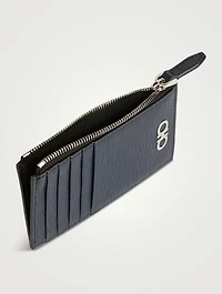 Gancini Leather Credit Card Holder