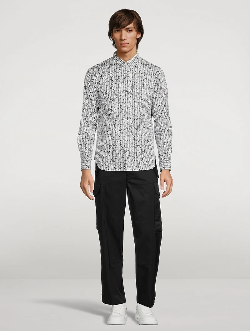 Cotton Shirt Mouse Print