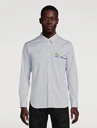 Cotton Shirt Striped Print