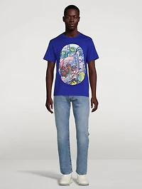 Cotton T-Shirt With Graphic Patch