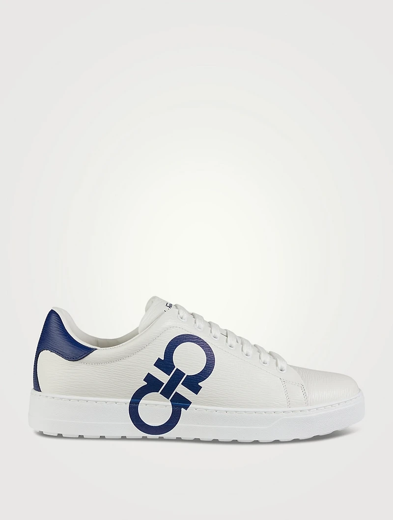 Gancini Leather Sneakers