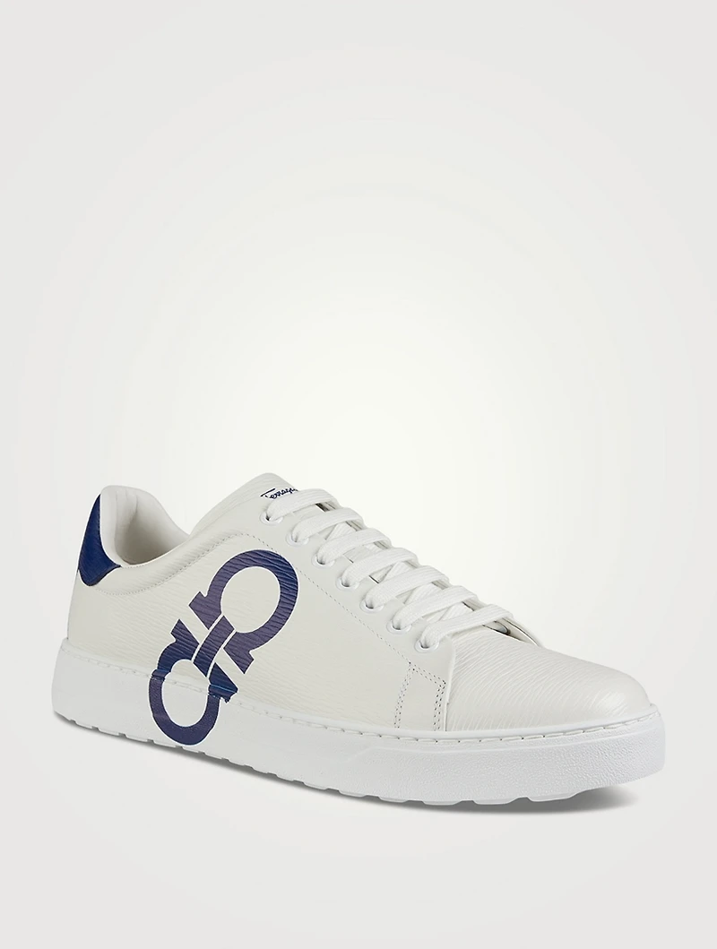 Gancini Leather Sneakers