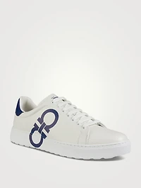 Gancini Leather Sneakers
