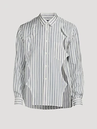 Cut-Out Striped Shirt