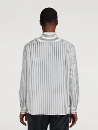 Cut-Out Striped Shirt
