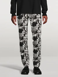 Cotton Dress Pants Floral Print