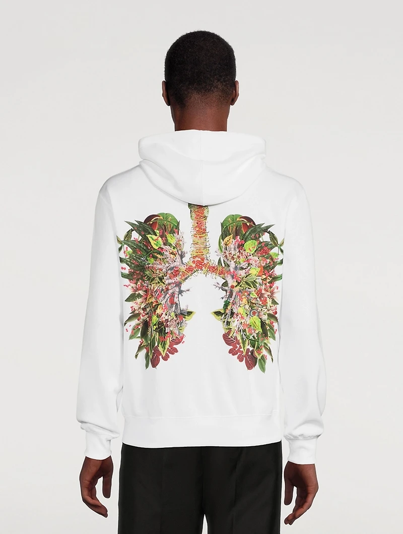 Long-Sleeve Hoodie With Graphic Back