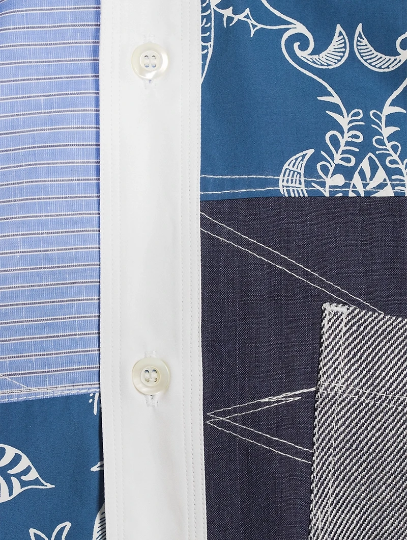 Cotton Patchwork Shirt