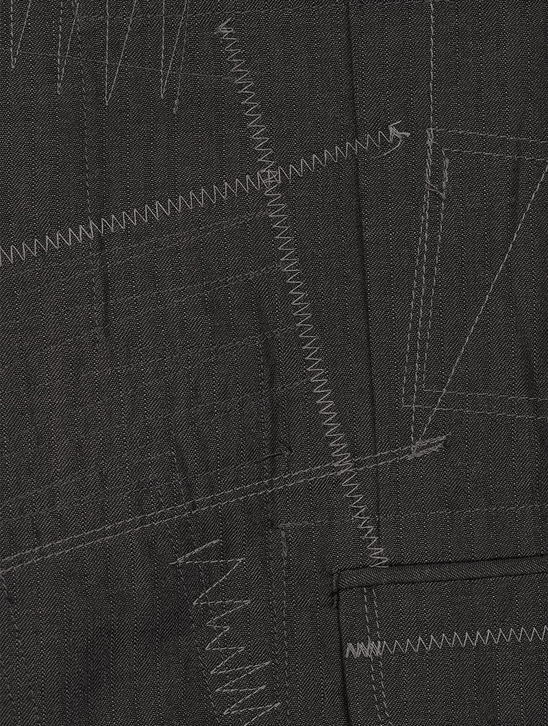 Wool-Blend Jacket With Stitching