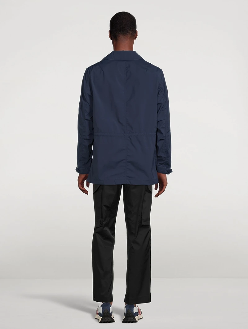 Nylon-Blend Drawstring Jacket