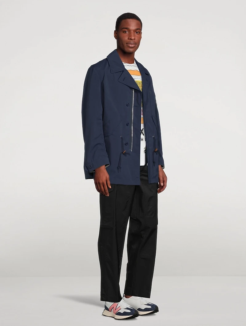Nylon-Blend Drawstring Jacket