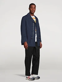 Nylon-Blend Drawstring Jacket