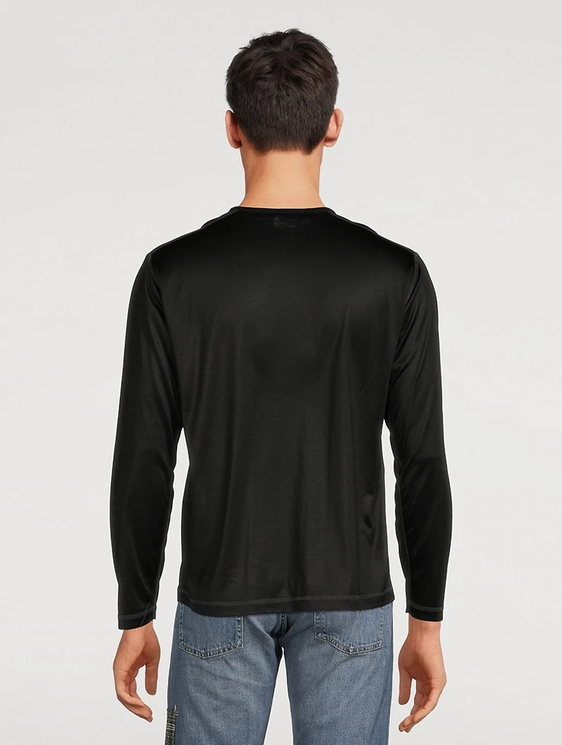 Silk V-Neck Sweater