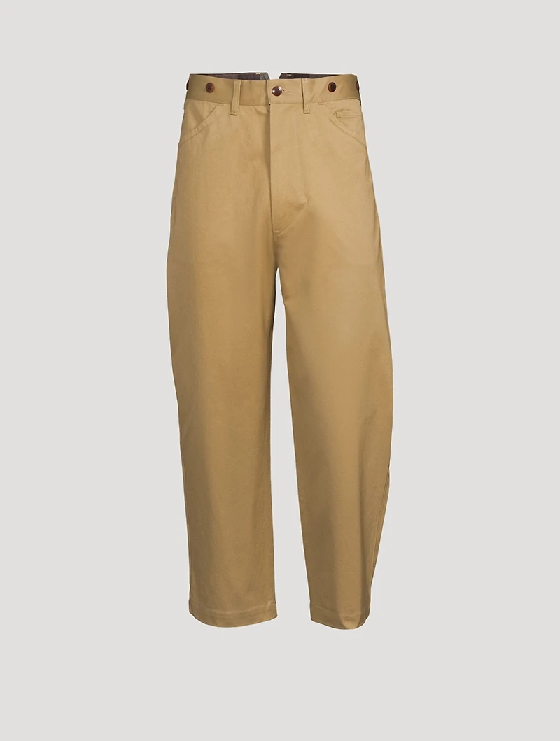 High-Waisted Cropped Pants