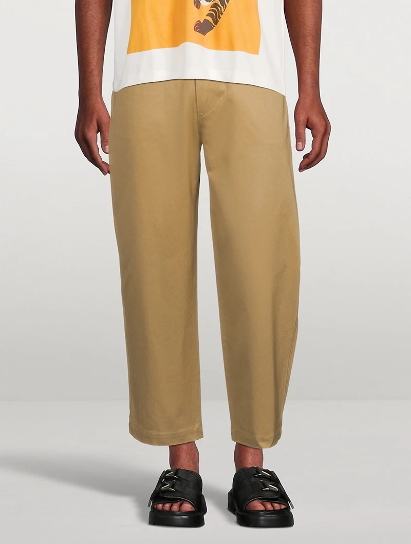 High-Waisted Cropped Pants