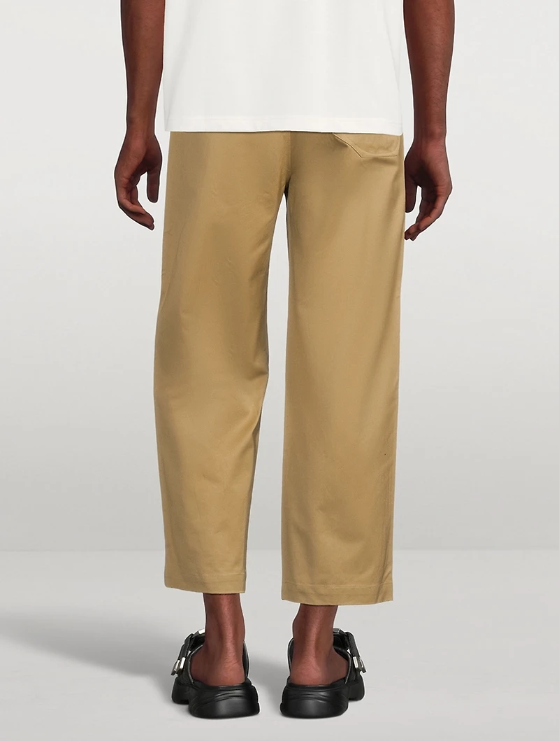 High-Waisted Cropped Pants