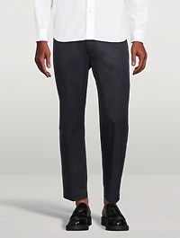 Cotton Straight-Leg Pants