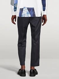 Cotton Straight-Leg Pants