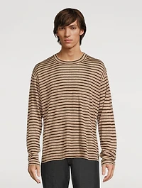 Long-Sleeve T-Shirt Striped Print