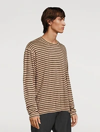 Long-Sleeve T-Shirt Striped Print