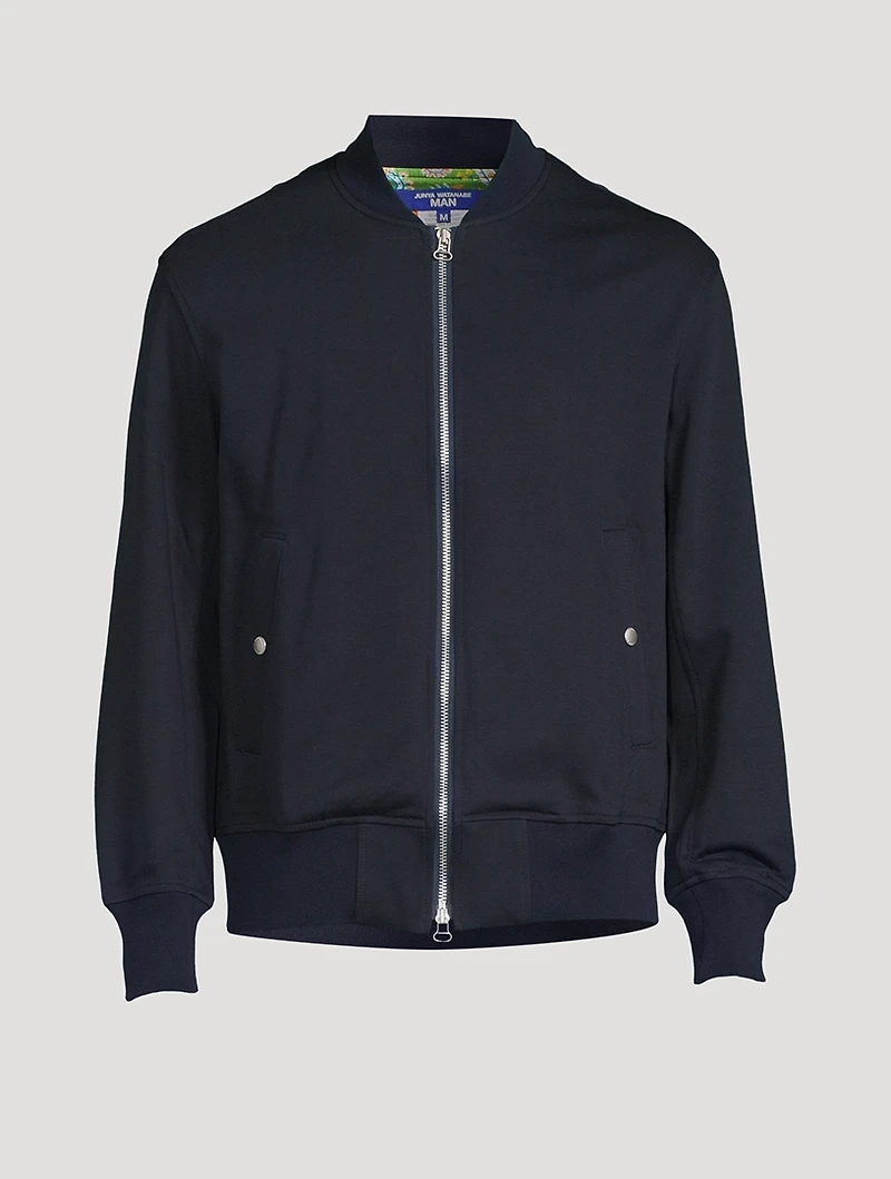 Linen And Cotton Bomber Jacket