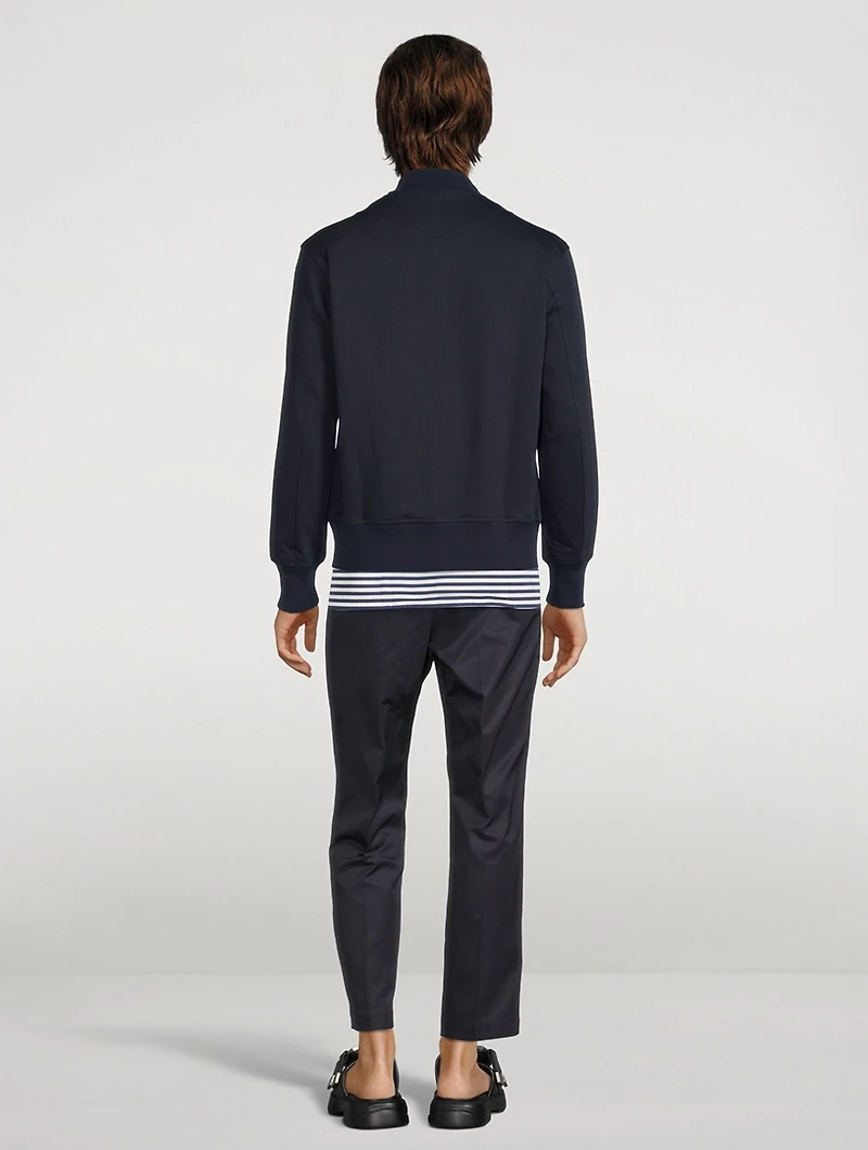 Linen And Cotton Bomber Jacket